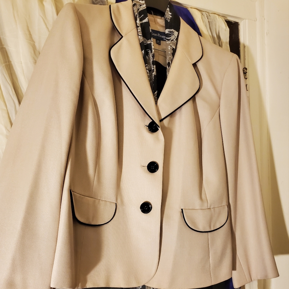 Two piece Women's Suit with complimentary scarf